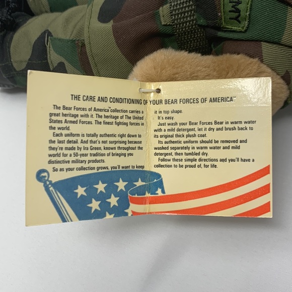 COLLECTIBLE 10'' Mini US Army Female Teddy Bear in Camo Uniform Item No. 1-1875B - Picture 3 of 11